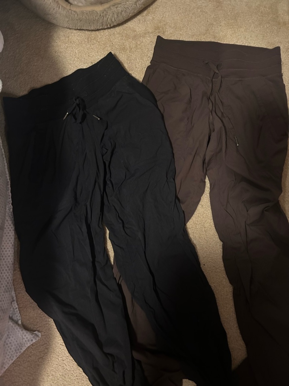 lululemon athletica Wide-Leg Pull-On Pants in Black and Brown